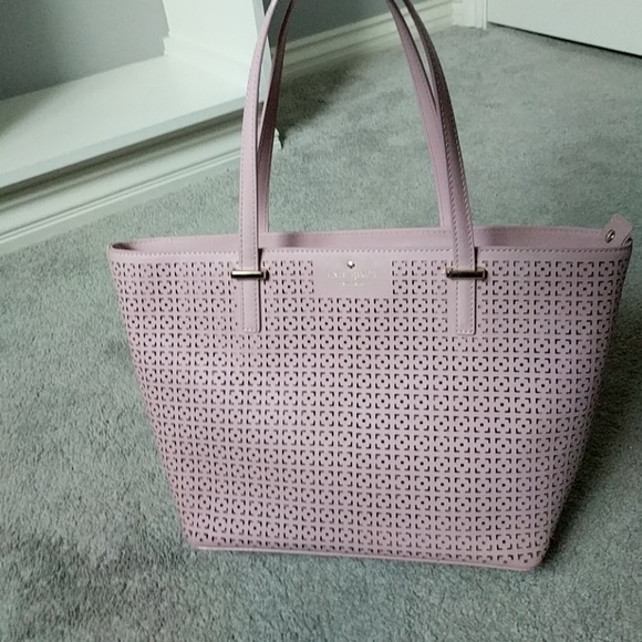 kate spade Handbags - Blush pink kate spade perforated detail purse